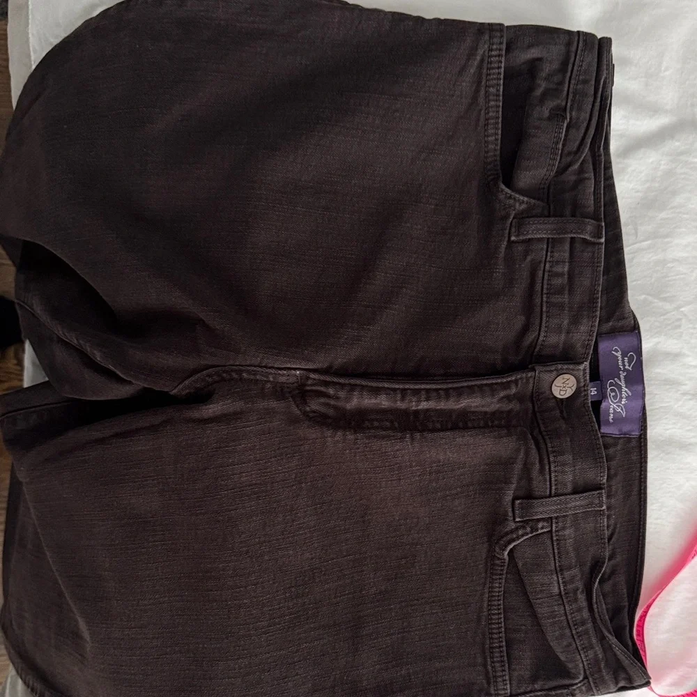 NYDJ Women's Dark Brown Flare Jeans - Picture 8 of 8